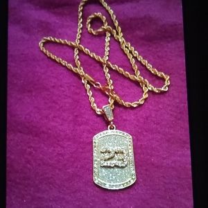 22-in gold filled # 23 Pendant rope chain